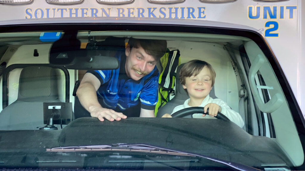 Paramedic recruitment in action. Photo: Patrick White