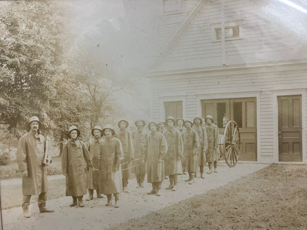 Suited up: 1902 Stockbridge Fire Dept Courtesy of Chris Marsden
