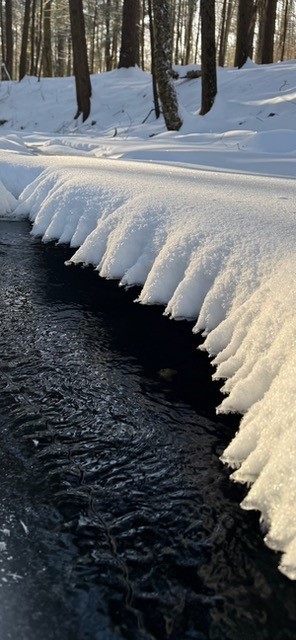 Photo: Jay Rhind - snowbank on river
