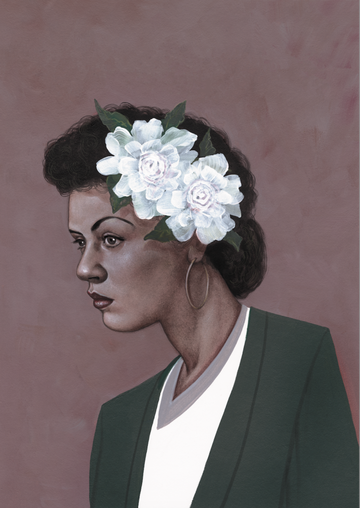 Portrait of Billie Holiday by Anita Kunz