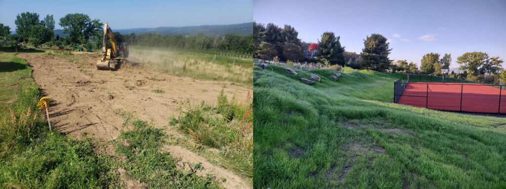 photo of two fields